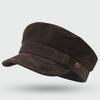 Autumn Winter Flat Top Baseball Caps Metal Buckle Octagonal Beret Hat Retro Artist Cap  For Women