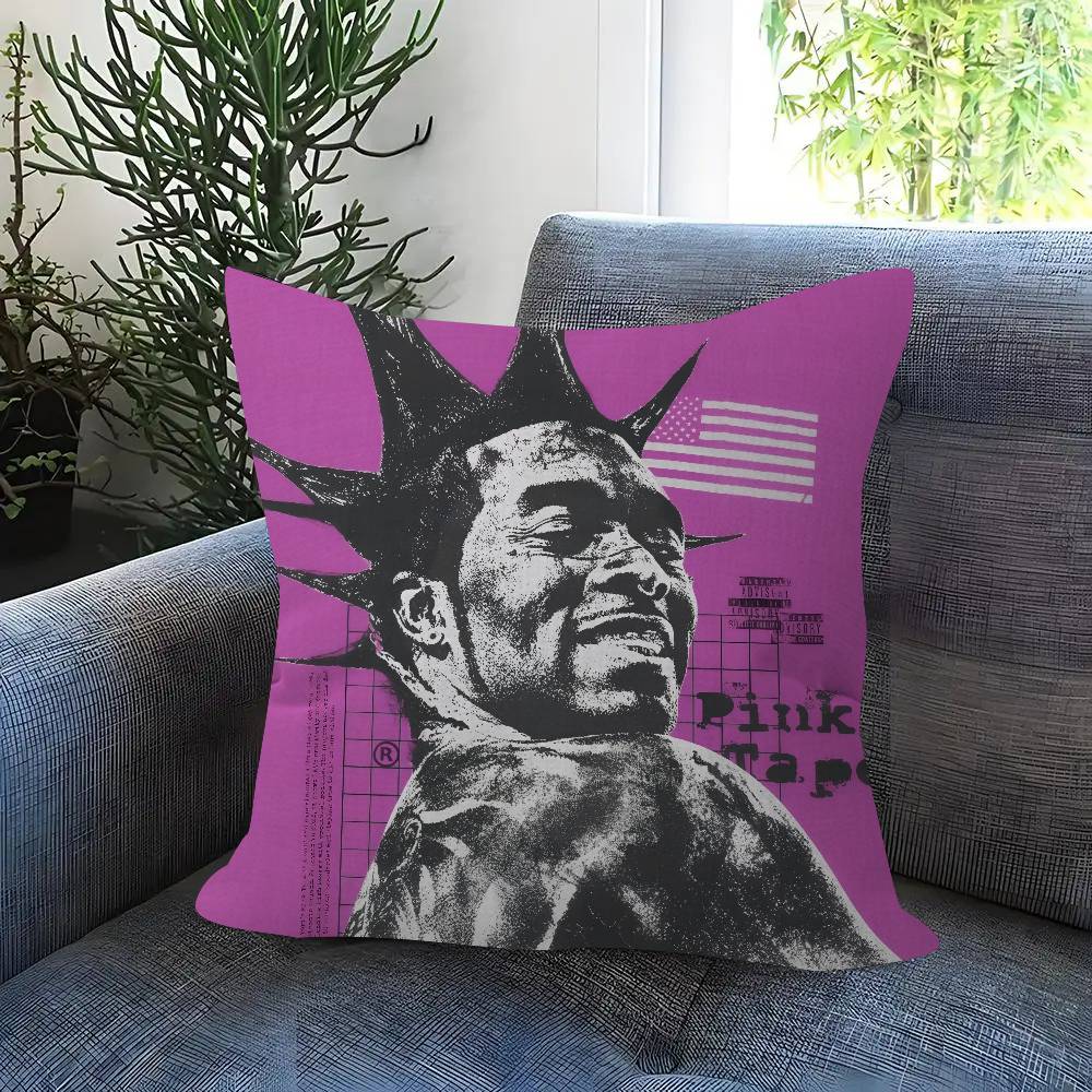 Pink Tape - Lil Uzi Vert Pillowcase Toon Gift Cushion Cover Bedroom Home Sofa Chair Seat Decor Pillow Case