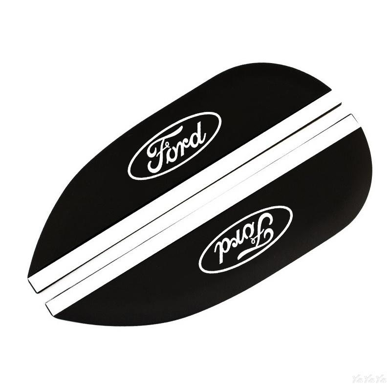 Silikon Auto Rückspiegel Aufkleber Spiegel Regen Augenbraue Regenschutz Visier Schnee Schutz Für Ford Mustang Fiesta Focus Mondeo Kuga black