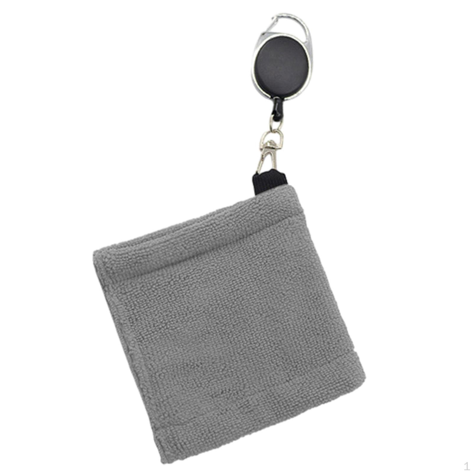 

Полотенца для гольфа для сумок Полотенце для сумок с зажимом Подарочные Микрофибра Мелкая уборка Telescopic Buckle