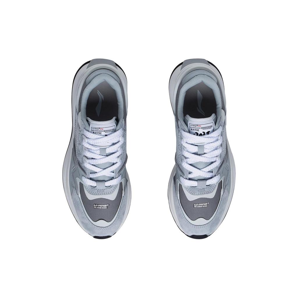 Li Ning 001 Chuxin V2 Wear Resistant Breathable Low Top Sports Casual Shoes Men Sneakers Gray White AGCT017-3