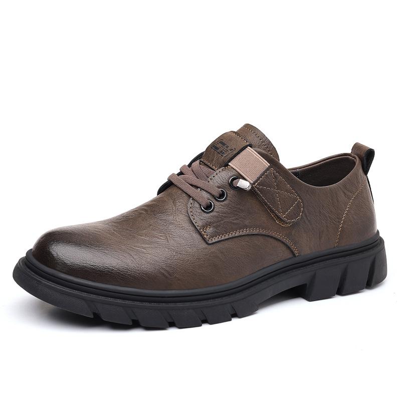

Men s casual leather shoes 2025 new fashion trend men s single shoes retro tooling shoes 2025 direct men s shoes 44