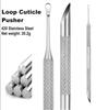 Xiaomi Double-Headed Stainless Steel Cuticle Remover Nail Pusher Exfoliation Prep Tool  Bevel Shovel Manicure Pen Nail Art Tools