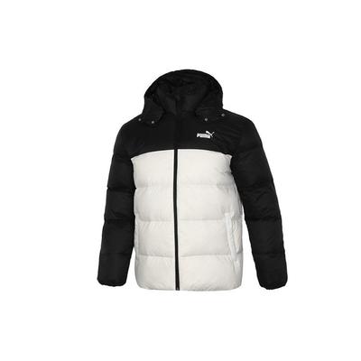 Piumino con cappuccio staccabile da uomo capispalla bianco 534937-73