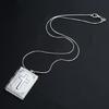Necklace Pendant Hinged Book Cross Charm Necklace Religious Gifts for Women Girl