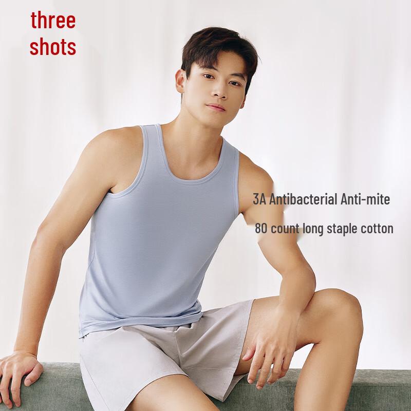 Threegun Men's 80-Count Long-Staple Cotton Vest