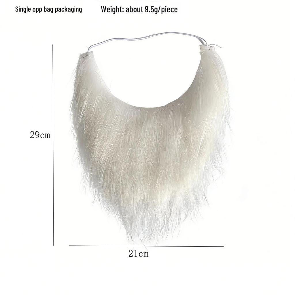 Halloween Fake Beard & Moustache Costume Set with Funny Eyebrows for Party & Cosplay