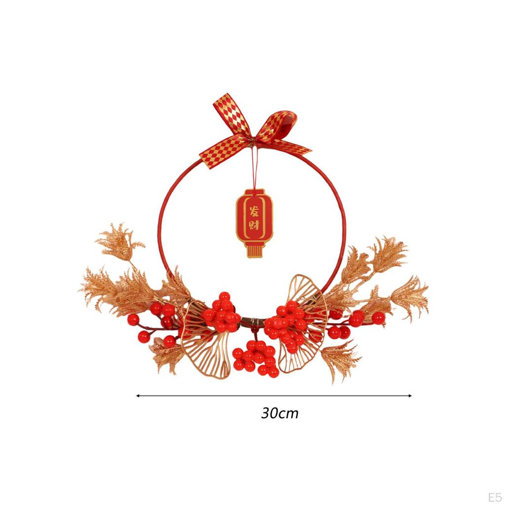 Year Wreath with Festive Accents