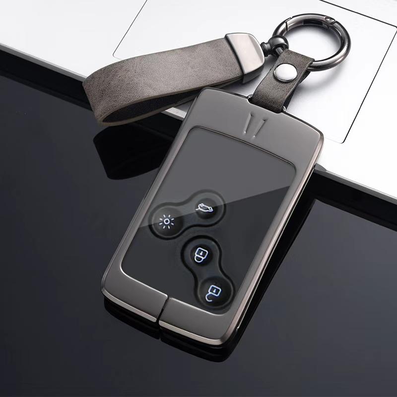 Car Key Case Cover For Renault Koleos Kadjar Captur Megane Talisman Espace Clio Zoe Scenic 4 Arkana Dacia Sandero Auto Key Bag