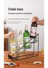 Morin Wrought Iron Four-Tier Syrup and Sauce Bottle Display Rack