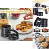 Stainless Steel Round Baking Molds For Pastries And Cookies With Double Rolled Edges For Home Baking
