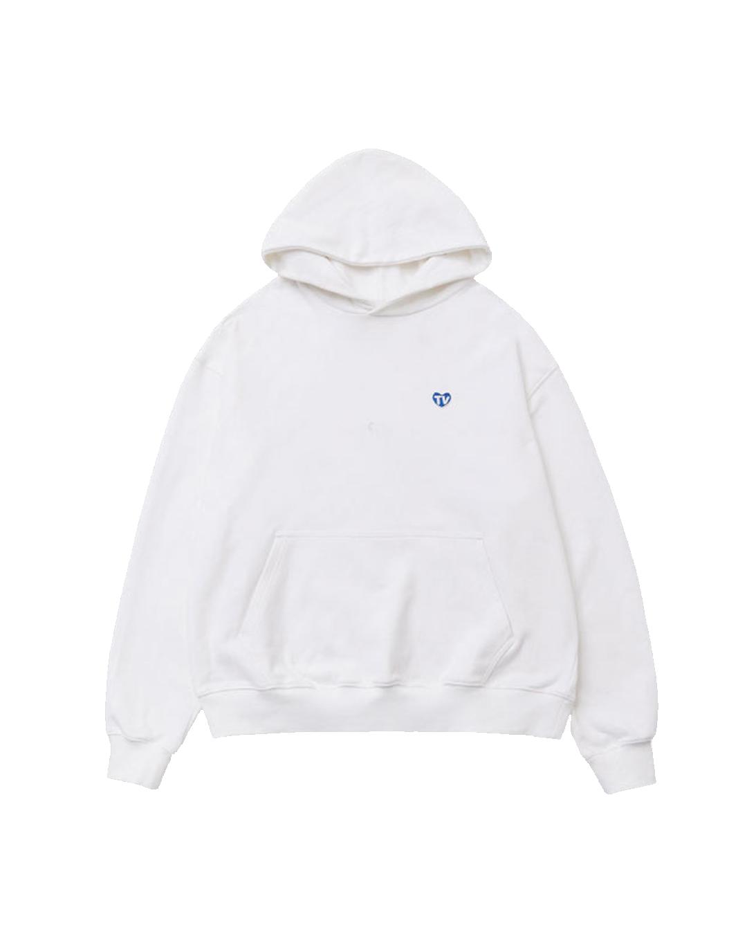 The Museum Visitor Tv Heart Logo Hoody (White) L