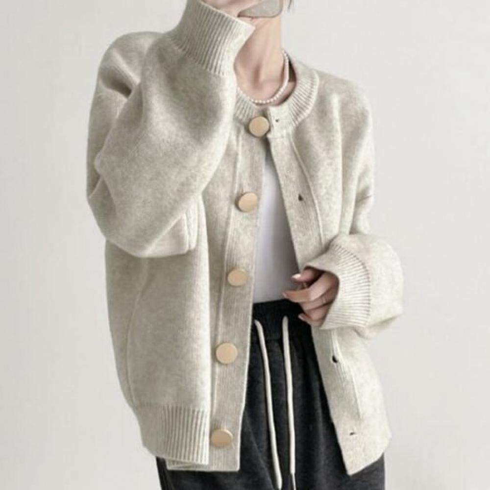 Navava Simple Daily Long Sleeve Knit Cardigan Nk2684