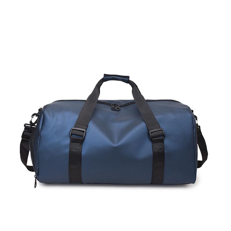 Gym Bag with Dry and Wet Separation, Luggage Bag with Independent Shoe Compartment, Yoga Bag, Large Capacity, Can Be Attached To a Trolley Handle,