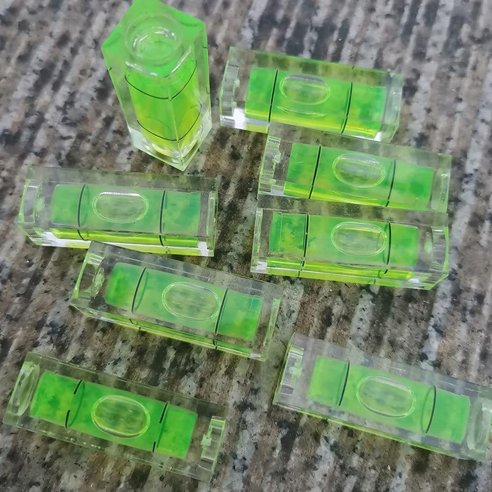 6 szt. Mini poziomica bąbelkowa 10X10X29mm Kwadratowe poziomice do ram ściennych Ekspozycje artystyczne Wieszanie obrazów Statyw RV Mierzenie