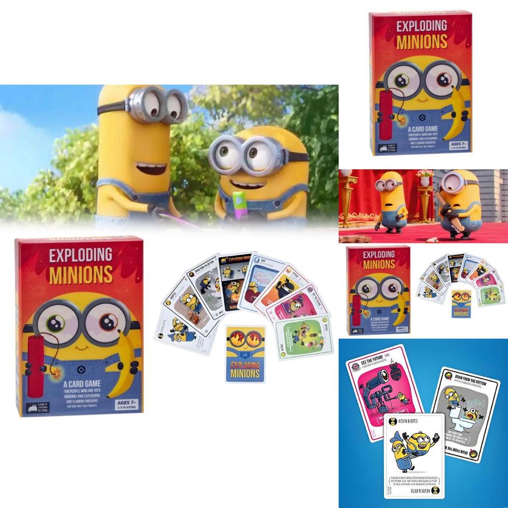 Exploding Minions Card Game With Interactive Fun For Family And Friends