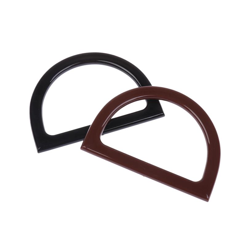 2Pcs D Shape Bag Handles Diy Replacement Handbag Tote Handles Decorative Bag Handles Purse Crochet Bags Making Supplies