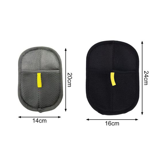 Electrostatic Pet Fur Gloves Pet Hair Remover Grooming Shedding Gloves for Cats Dogs Rabbits Reusable Fingerless Cleaning Mitt
