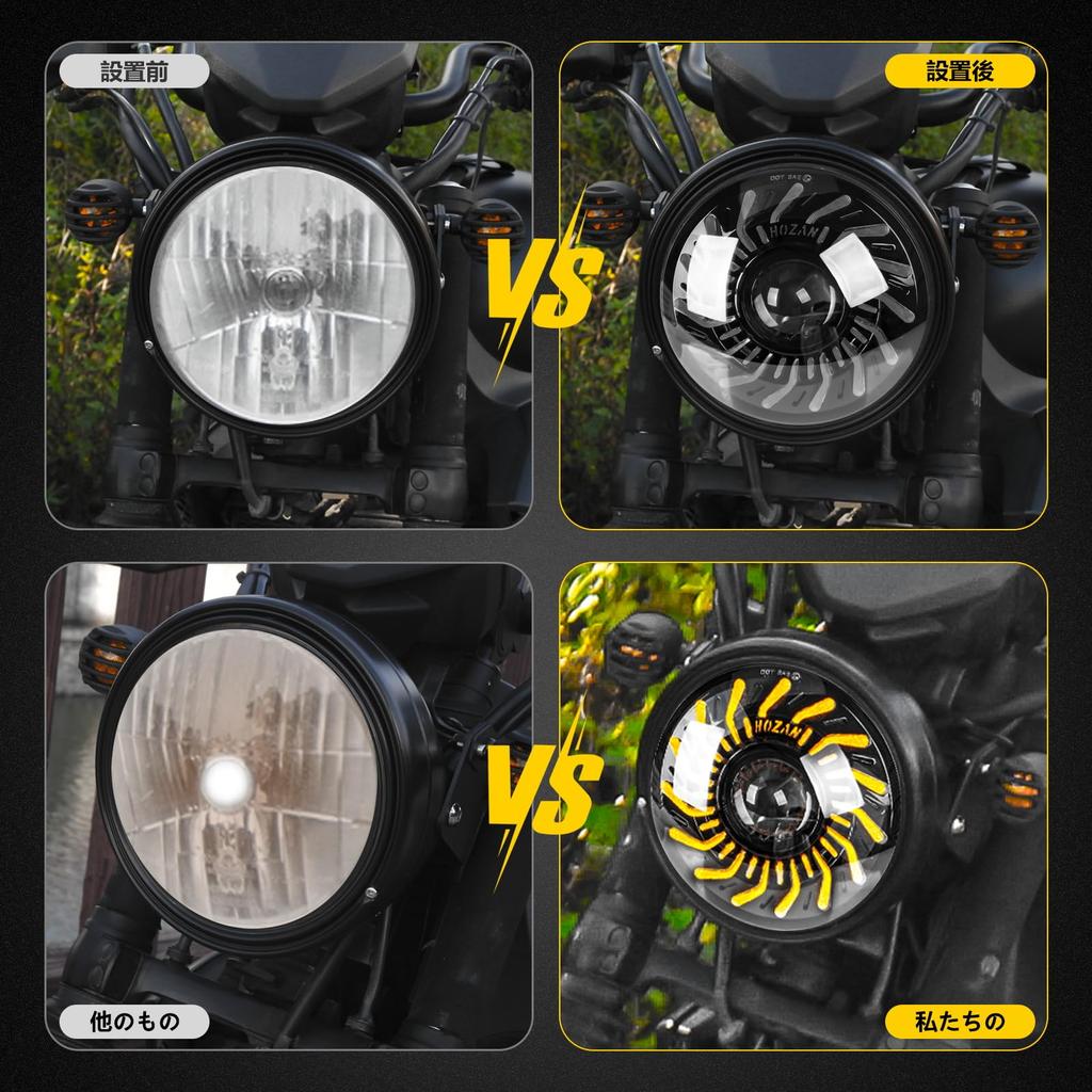 Motikvan 7 inch LED motorcycle headlight switching type with lamp housing bracket kit Chrysanthemum DRL round headlight CB400SF CB750 250 CBX400