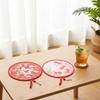 Floral Round Hand Fan Mini Pocket Cooling Fan New Handheld Folding Fan  Outdoor Beach