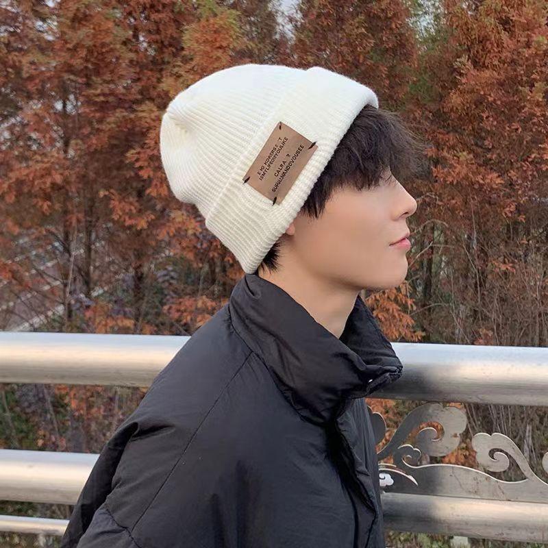 Wool Hat Women's Winter Korean Version of Versatile Face Small Landlord Hat Trendy Handsome Ins Cold-proof Knitted Hat Men