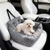 Car Bed For Dogs Adjustable Foldable Safety Tether Cushions Car Pet Bed For Travel Vehicles Summer Winter Trunk Interior Puppy