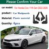 4PCS Car Mud Flaps For Honda Civic 11th Gen Accessories FL Liftback -2026 Mudguards Splash Guard Front Rear Fenders Parts