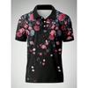 Summer Design Men's Short-sleeved Polo Shirt Cross-border Best-selling Comfortable Polyester Fiber Suitable for Wear