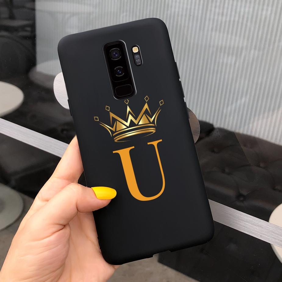 For Samsung Galaxy S9 Plus Case Stylish Couple Letters Cover Soft Silicone Phone Case For Samsung S9 S9+ Back Cover Matte Bumper