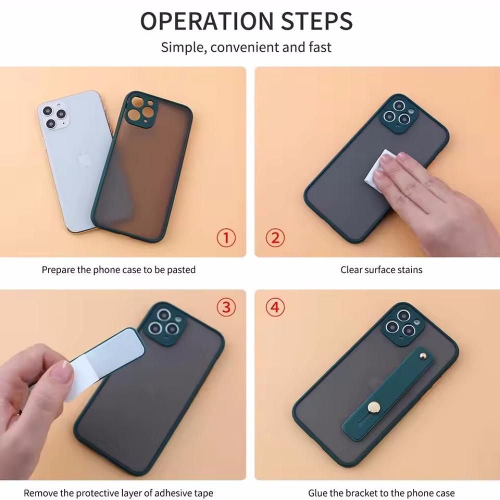 Mobile Phone Holder Finger Ring Push-pull Wrist Band Grip Phone Stand for IPhone 13 14 Huawei Universal Phone Accessories