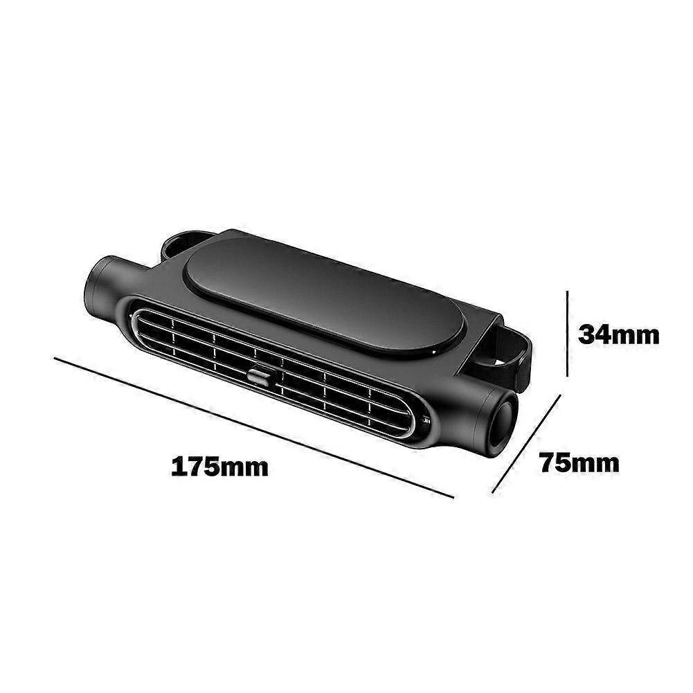 Car Seat Back Fan with Velcro Straps 3 Speed USB Cooling for Rear Passenger