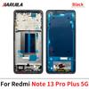 Back Battery Cover Rear Metal Front Housing Middle Frame Bezel Plate Parts For Xiaomi Redmi Note 13 4G 5G Note 13 Pro Plus 5G