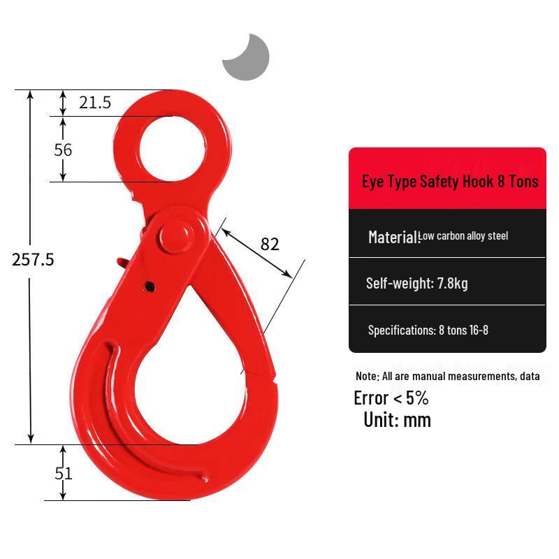 8T Eye-Type Safety Lifting Hook
