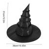 Simple Black Wizard Cap Lolitas Steampunks Halloween Witch Hat Oxford Cloth Decoration Cosplay Witch Hat Night Club