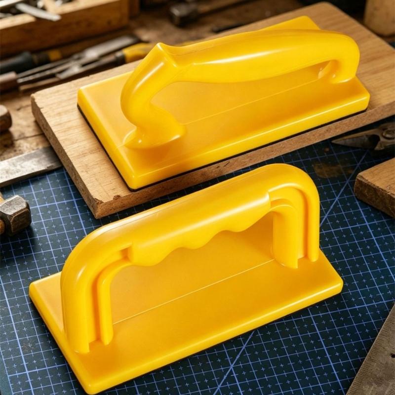 Push Block Handle for Woodworking Feed Tasks ABS Molded Grip with Flat Base Contact for Board Control in Shop Use