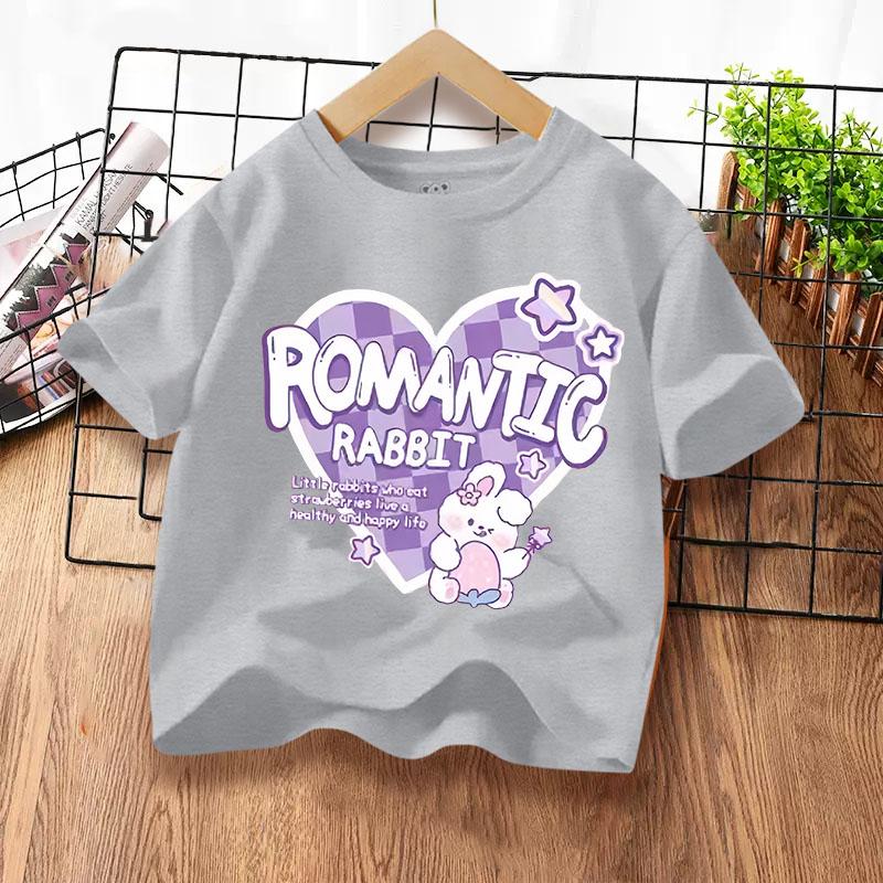 New and cute printed pattern children's short sleeved shirt