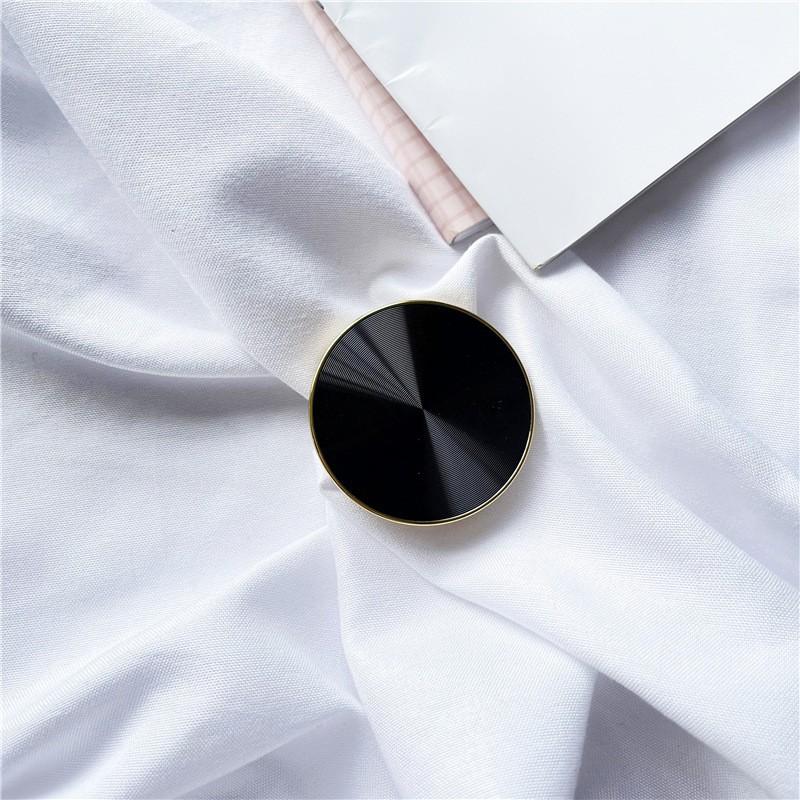 

Airbag Holder Ins Creative Electroplated Gold Border CD Pattern Lazy Desktop Folding Telescopic Phone Customized LOGO