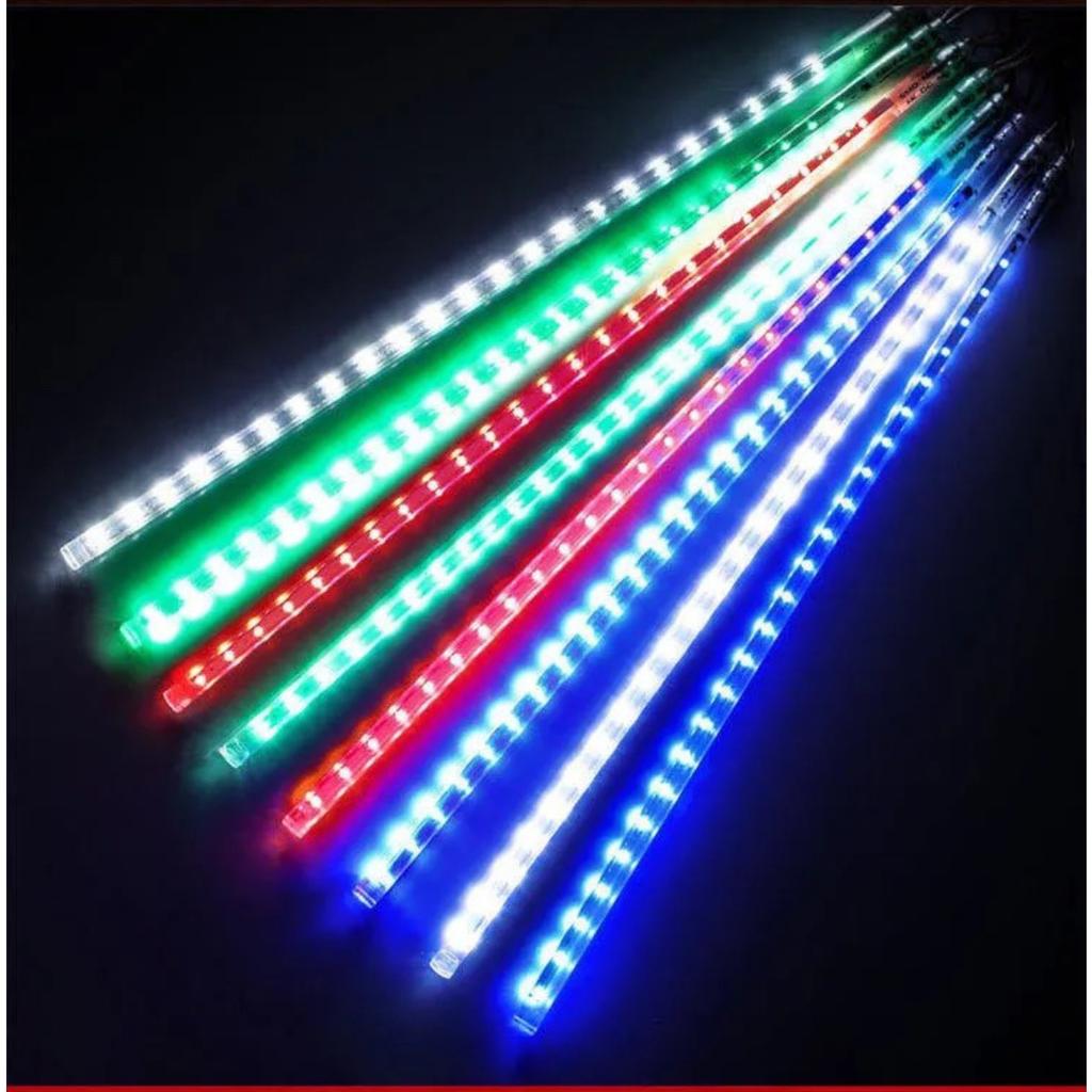 HOMZY 8Pcs Meteor Shower Rain Lights High Brightness Energy-saving Waterproof Outdoor Icicles Christmas Lights Party Decorations