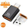 10A USB 3.0 Type C OTG Adapter Fast Charging Type C Male To USB Female Converter For Xiaomi Samsung Macbook Laptop OTG Connector