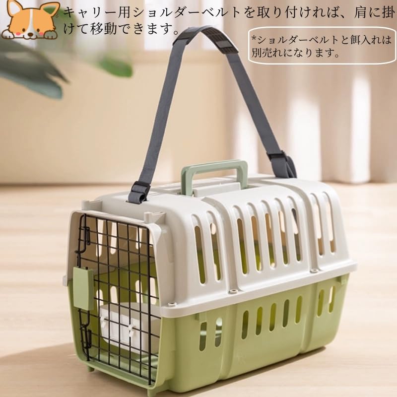 Pet Carrier Cat Carrier Dog Cage Hard Carrier with Handle Indoor House IATA Standard Outing Travel Size Small to Medium Dogs Air Transport Compatible