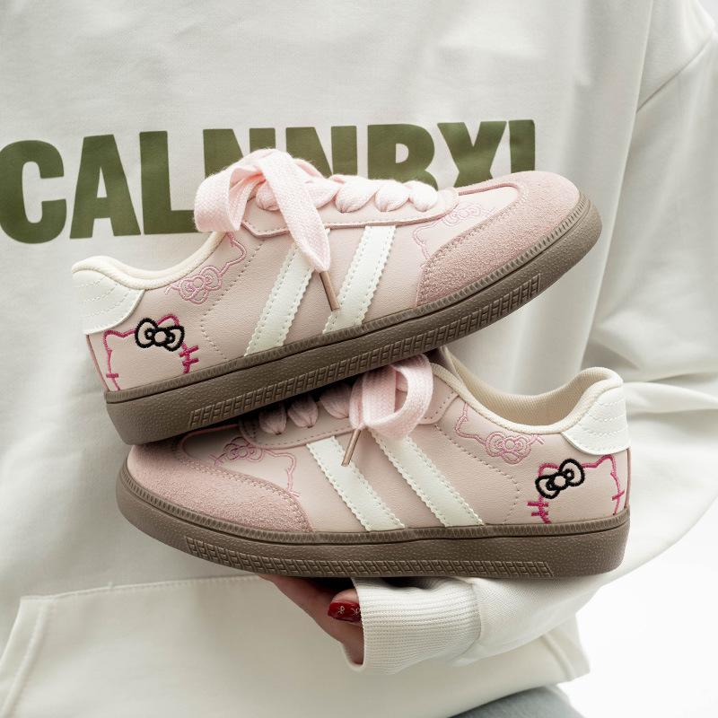 Belle spring flat-bottomed new shoes leather casual sports board shoes 35