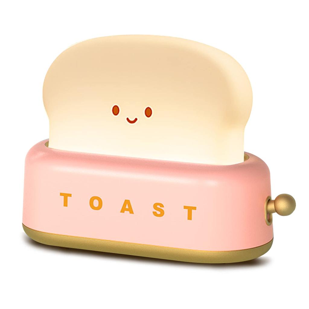 Xiaomi A Cute Toast Night Light: Rechargeable Desk Lamp, Exquisite Room Decor, Perfect Birthday Gift
