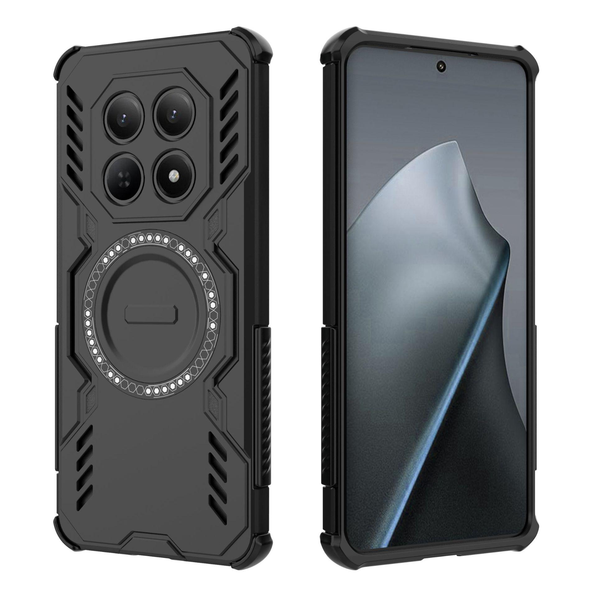 Xiaomi Redmi Note 15 4G MagSafe Case,Magnetic Drop-Proof Phone Case Cover for Xiaomi Redmi Note 15 4G чёрный