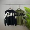 European Fashion Unisex Long-Sleeve Wool Sweater with Letter Print