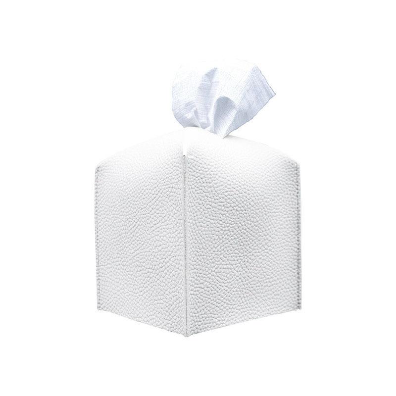 1pc 13cmX13cm Decorative Square Tissue Box PU Leather Tissue Holder Facial Paper Organizer for Bathroom Modern Tissue Box Holder