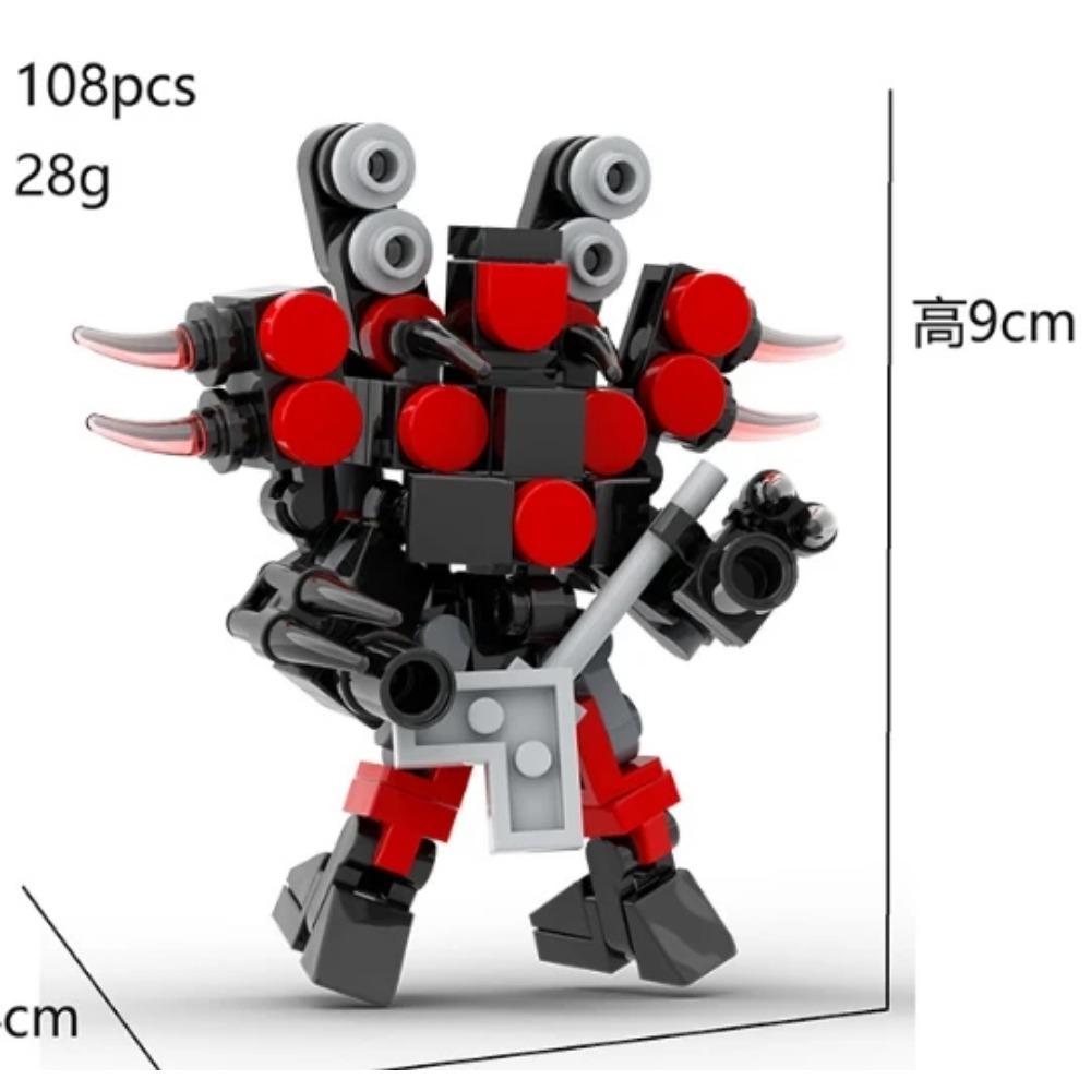 Mini Skibidi Toilet Man Figure Anime Block Toys TvMan Plus Titan Cameraman Speakerman Bricks Model Toy Kid Birthday Gifts