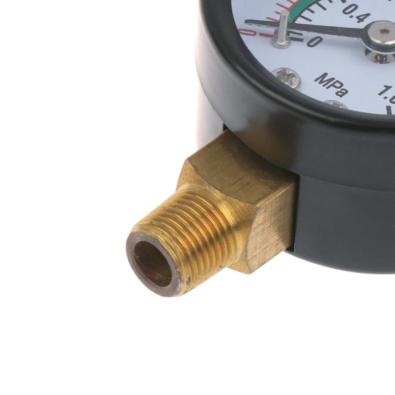 Pressure Gauge Air Compressor Pneumatic Hydraulic Fluid 0-12Bar / 0-170Psi Easy To Read Dial Measuring Instrument