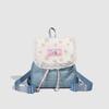 Versatile Double Shoulder Floral Canvas 2025 New Schoolbag New Backpack Fresh and Cute Girl Commuter Backpack Woman
