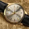 Used Vintage Overhauled Grand Prix Orient Calendar S84063 Hand-wound 25 stones 5ADJUSTED 14K gold-plated record dial