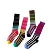 Herbst Winter Ins Mode für Frau Farbverlauf Gestreift Bunte Retro Wadensocken Baumwolle Hohe Röhre Weiche Sport Damen Casual Sox